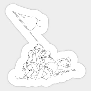 Line Art #0019 Sticker